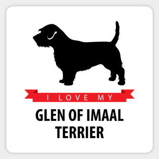 I Love My Glen of Imaal Terrier Sticker